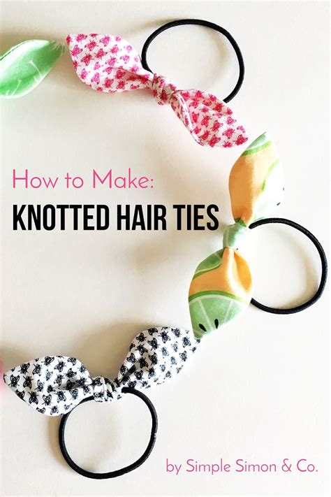 knotty knotty hair ties|knotted hair tie pattern free.